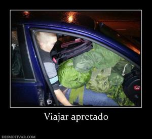 Viajar apretado