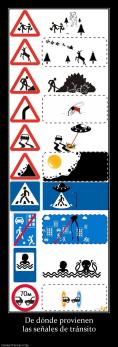 De dónde provienen las señales de tránsito