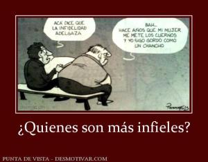 ¿Quienes son más infieles?