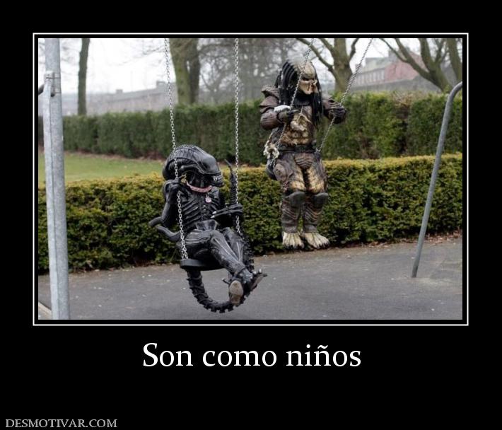 Son como niños