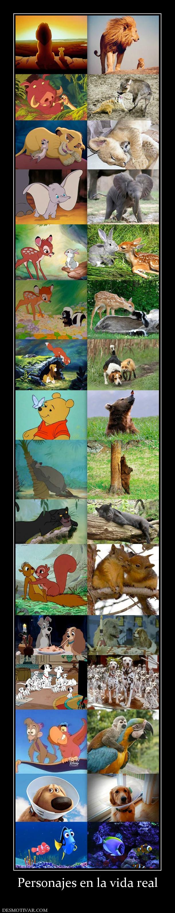 Personajes en la vida real