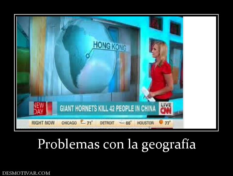 Problemas con la geografía