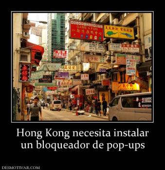 Hong Kong necesita instalar un bloqueador de pop-ups