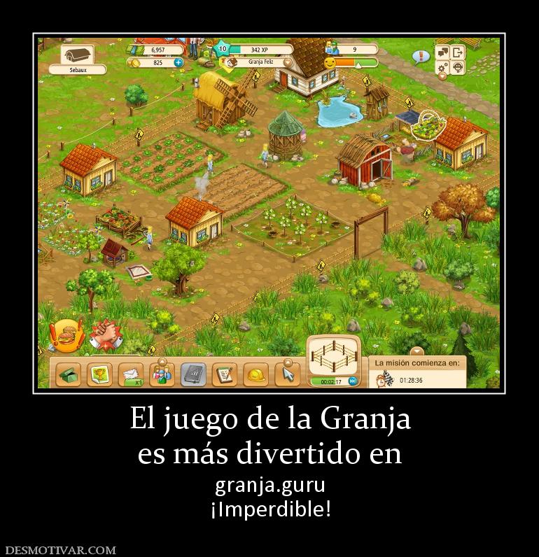 El juego de la Granja es más divertido en granja.guru ¡Imperdible!