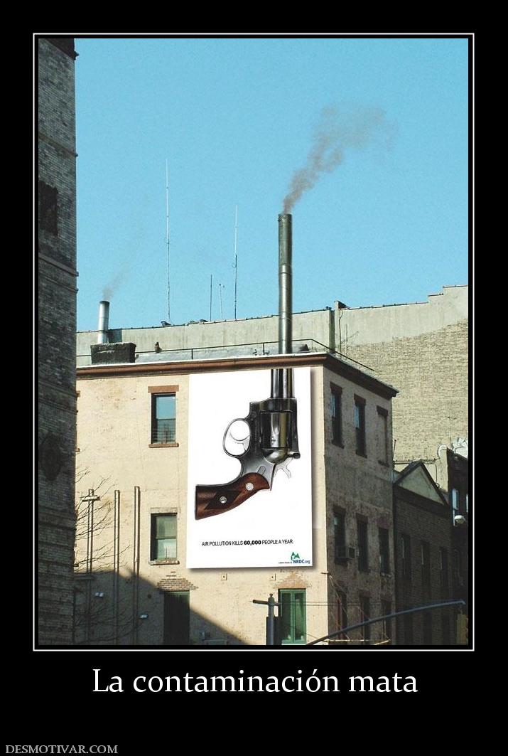 La contaminación mata