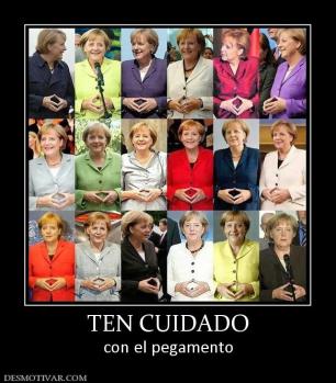 TEN CUIDADO con el pegamento