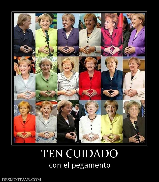 TEN CUIDADO con el pegamento