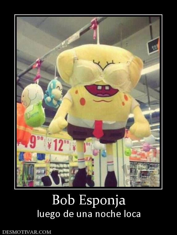 Bob Esponja luego de una noche loca