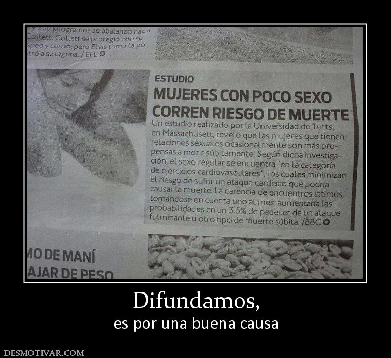 Difundamos, es por una buena causa