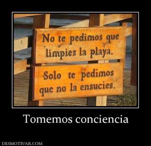 Tomemos conciencia