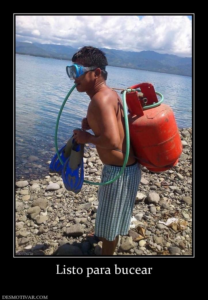 Listo para bucear