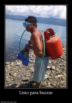 Listo para bucear