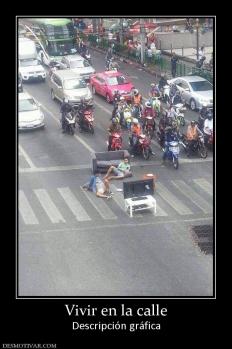 Vivir en la calle Descripción gráfica