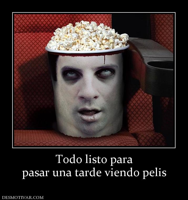 Todo listo para pasar una tarde viendo pelis