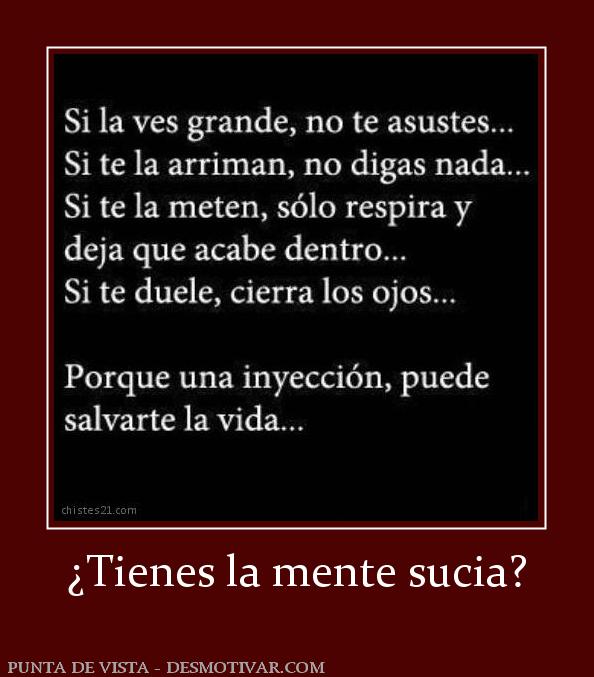 ¿Tienes la mente sucia?