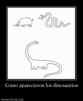 Como aparecieron los dinosaurios