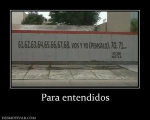 Para entendidos