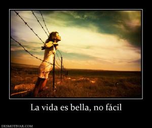 La vida es bella, no fácil