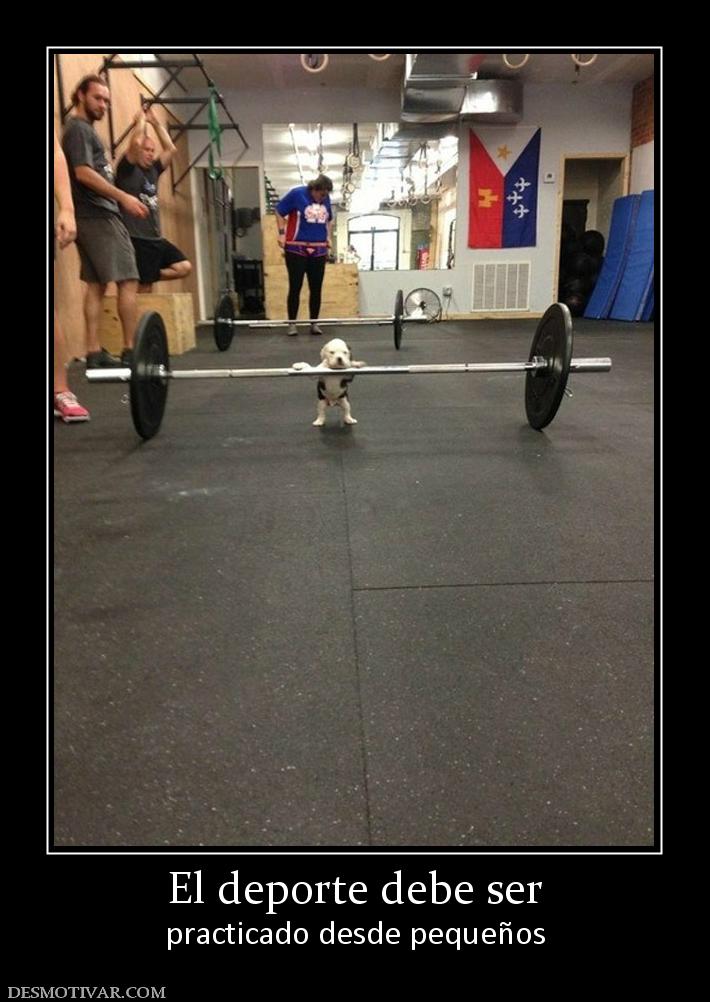 El deporte debe ser practicado desde pequeños