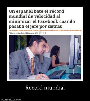 Record mundial