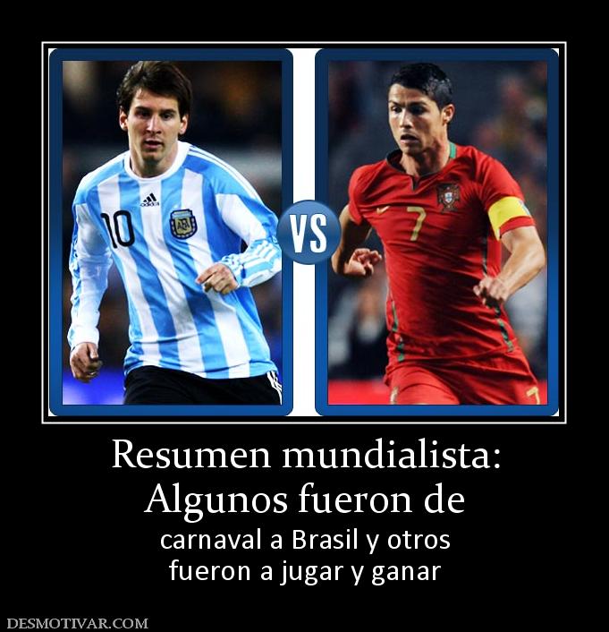 Resumen mundialista: Algunos fueron de  carnaval a Brasil y otros fueron a jugar y ganar