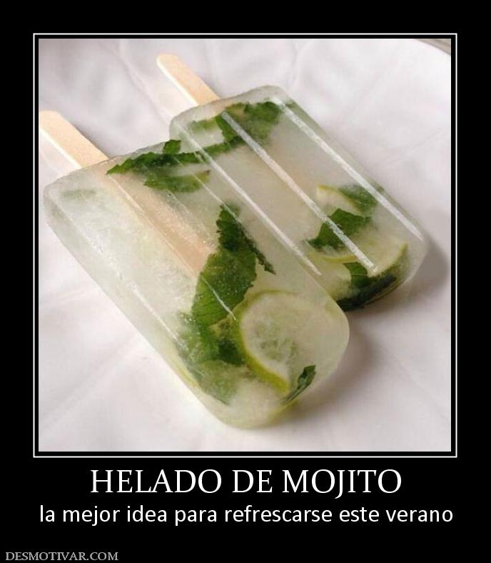 HELADO DE MOJITO la mejor idea para refrescarse este verano