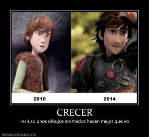 CRECER incluso unos dibujos animados hacen mejor que yo