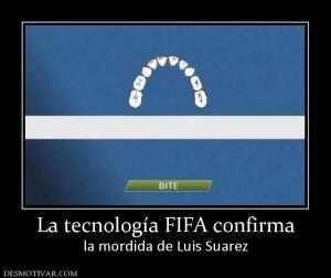 La tecnología FIFA confirma la mordida de Luis Suarez