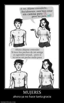 MUJERES ahora ya no hace tanta gracia