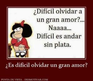¿Es difícil olvidar un gran amor?