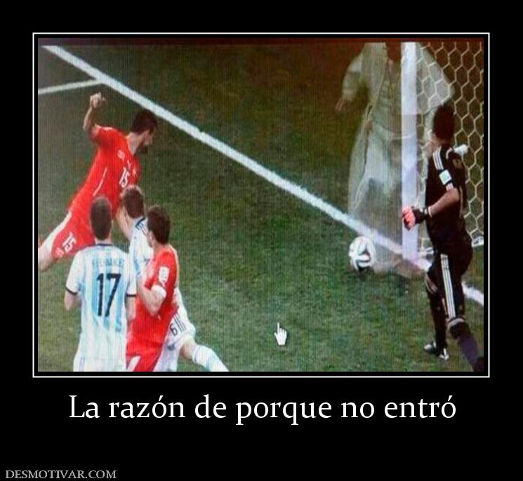 La razón de porque no entró