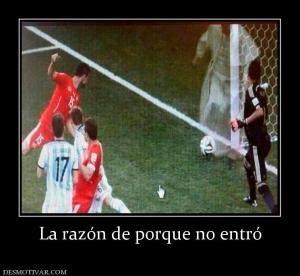 La razón de porque no entró
