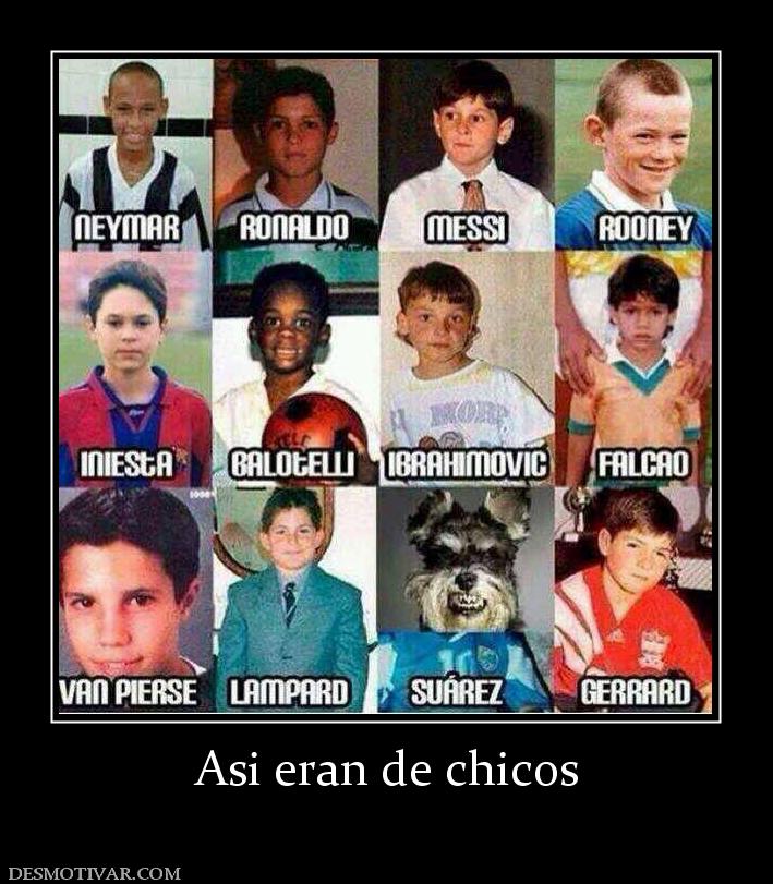 Asi eran de chicos