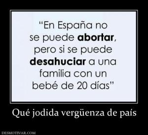 Qué jodida vergüenza de país