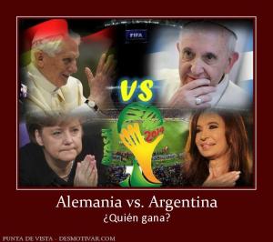 Alemania vs. Argentina ¿Quién gana?