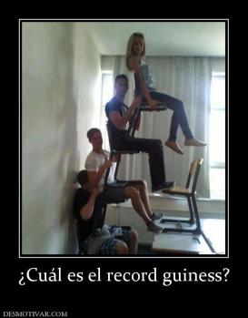 ¿Cuál es el record guiness?
