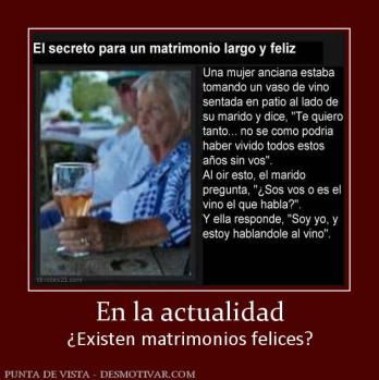 En la actualidad ¿Existen matrimonios felices?