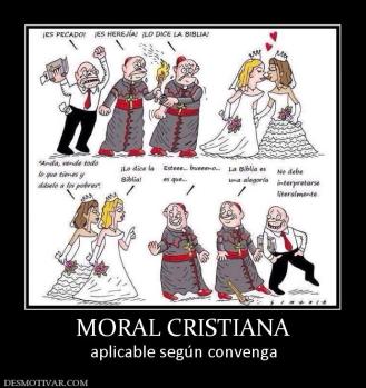 MORAL CRISTIANA aplicable según convenga