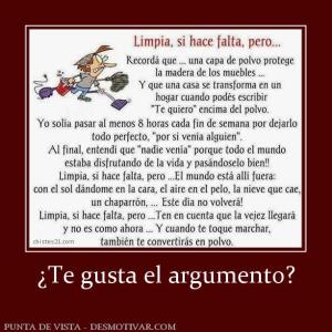 ¿Te gusta el argumento?