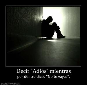 Decir  por dentro dices