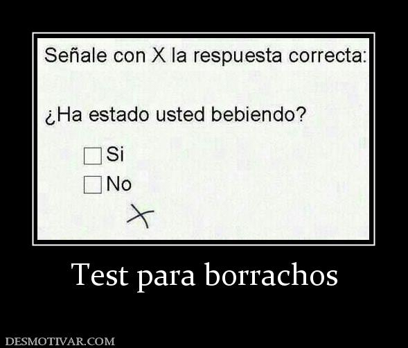 Test para borrachos