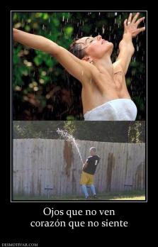 Ojos que no ven corazón que no siente