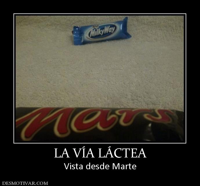 LA VÍA LÁCTEA Vista desde Marte