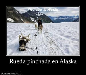 Rueda pinchada en Alaska