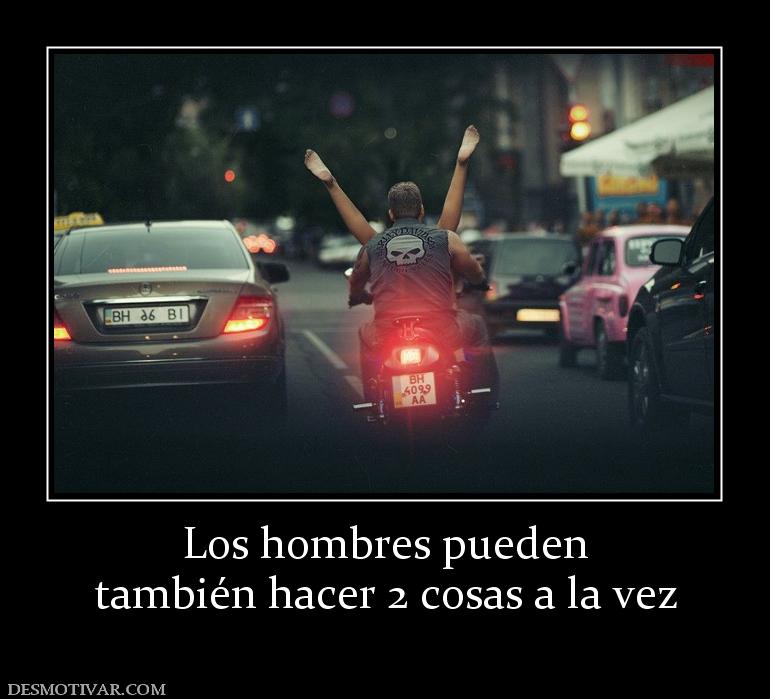 Los hombres pueden también hacer 2 cosas a la vez