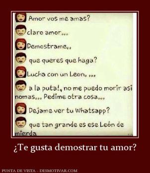 ¿Te gusta demostrar tu amor?