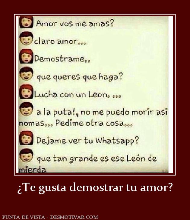 ¿Te gusta demostrar tu amor?