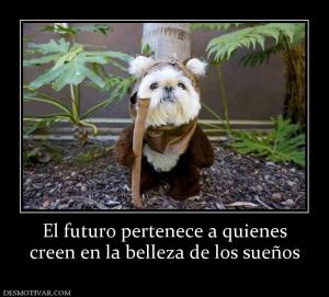 El futuro pertenece a quienes creen en la belleza de los sueños
