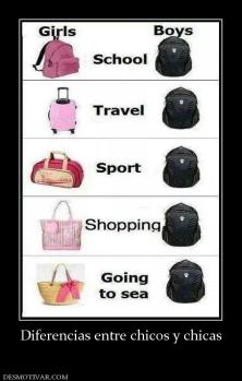 Diferencias entre chicos y chicas