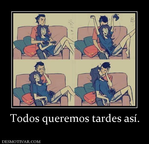 Todos queremos tardes así.
